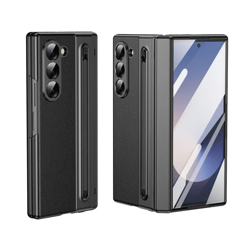 Luxury Screen Glass Case For Samsung Galaxy Z Fold 7/6 Camera Protective Case