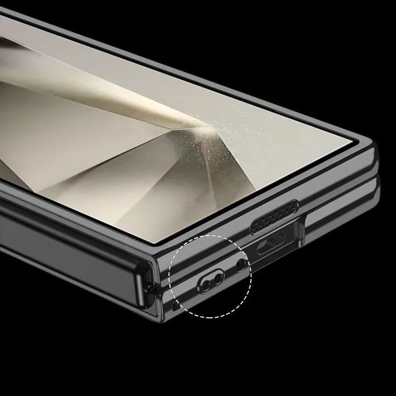 Luxury Screen Glass Case For Samsung Galaxy Z Fold 7/6 Camera Protective Case