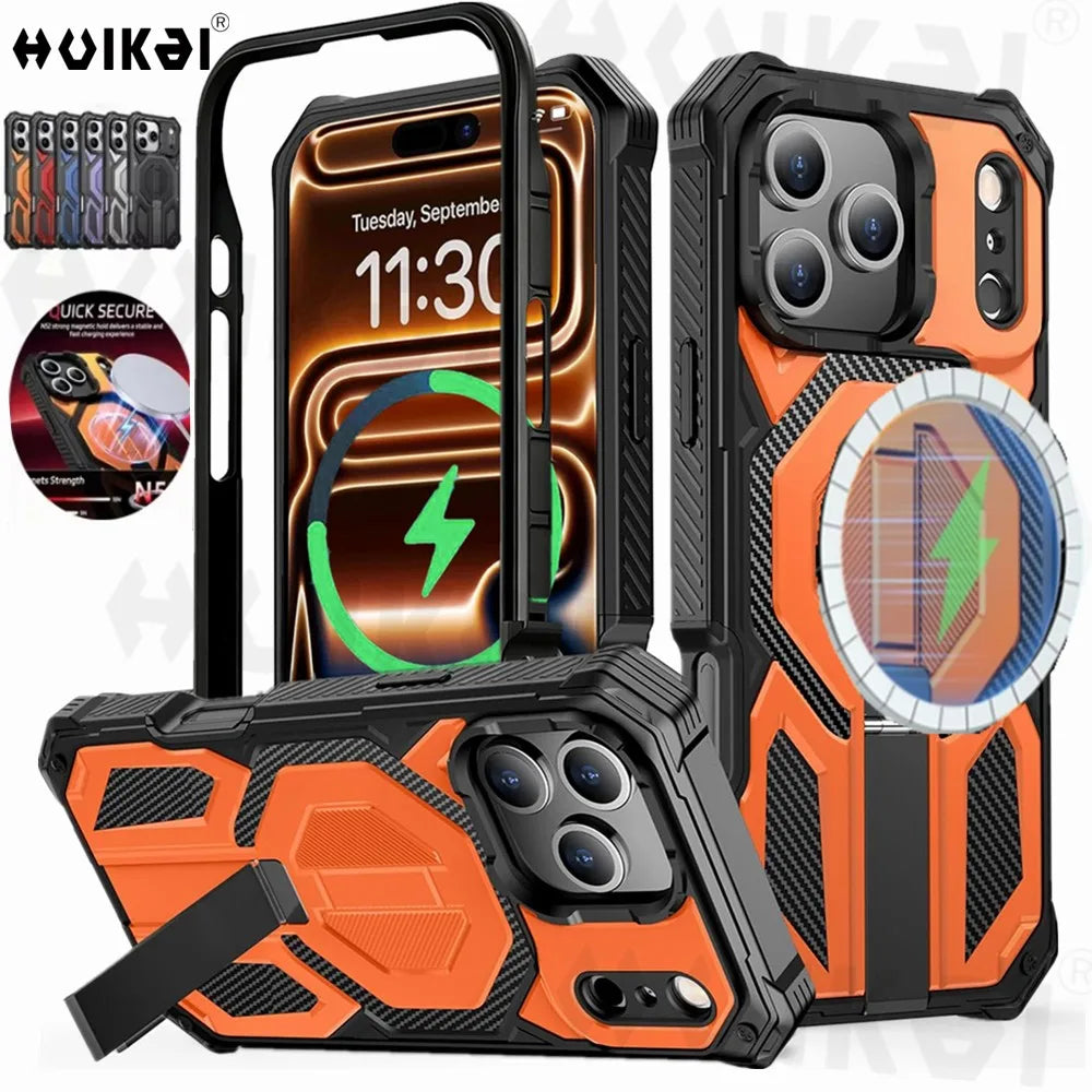 iPhone 17 Pro Max Phone Case with MagSafe Military Grade Heavy Duty Phone Cover