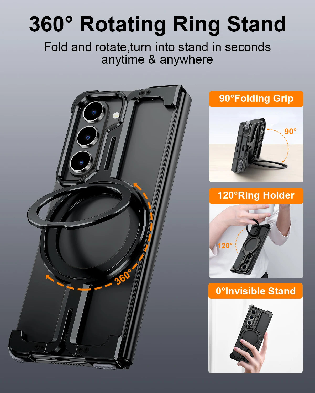 Aluminum Phone Cover for Samsung Galaxy Z Fold 5/6 Slim
