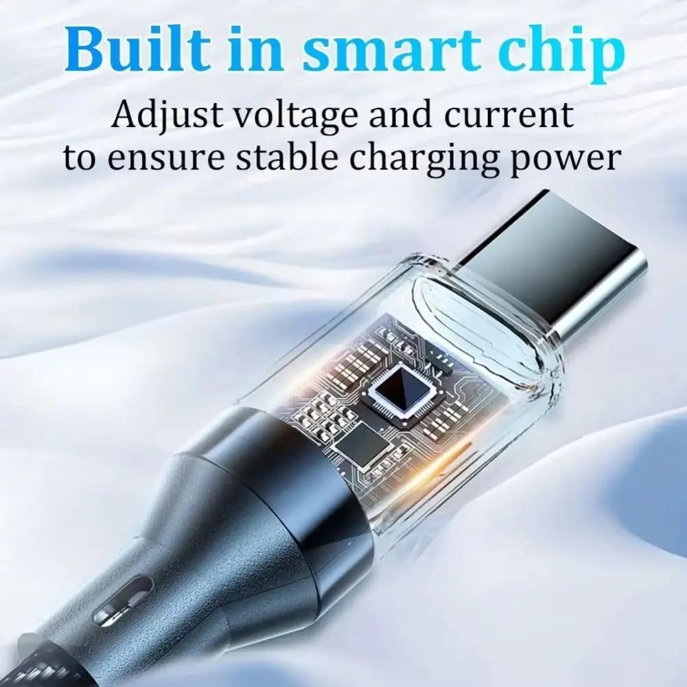 100W 120W USB C Cable Fast Charging Cord with LED Display