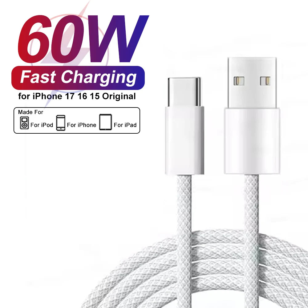 60W USB C Phone Cable For