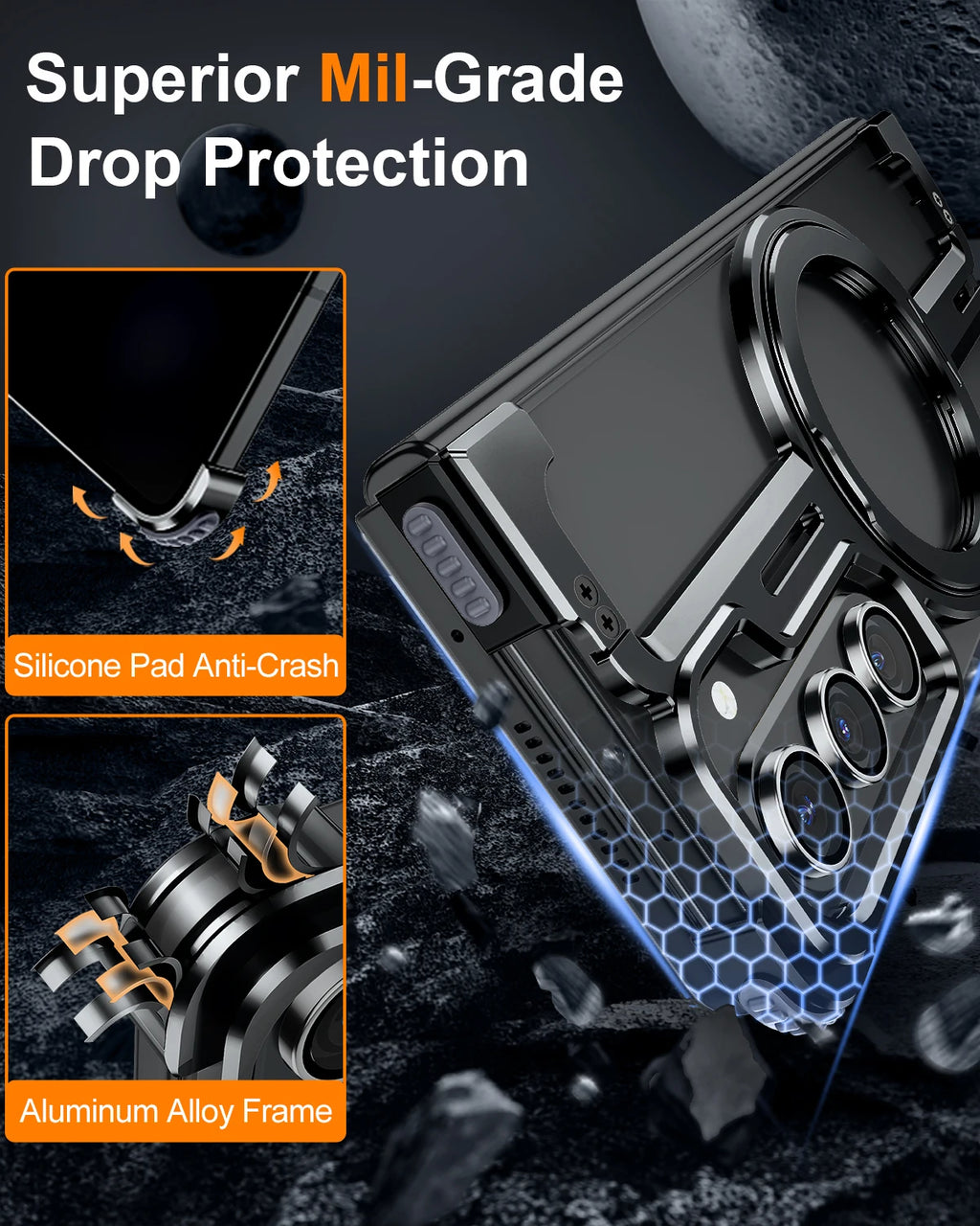 Aluminum Phone Cover for Samsung Galaxy Z Fold 5/6 Slim