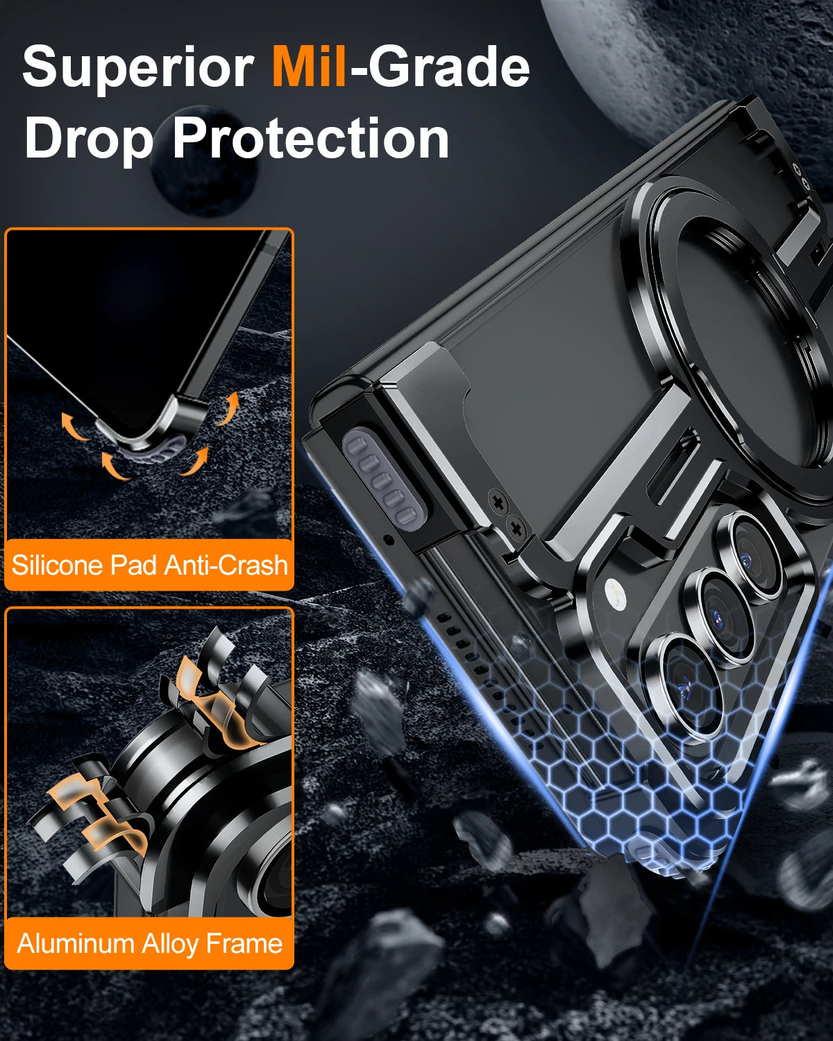 Aluminum Phone Cover for Samsung Galaxy Z Fold 5/6 Slim
