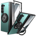 Aluminum Alloy Plate Z Fold 7/6/5/4 Phone Case With 360° Rotatable Magnet