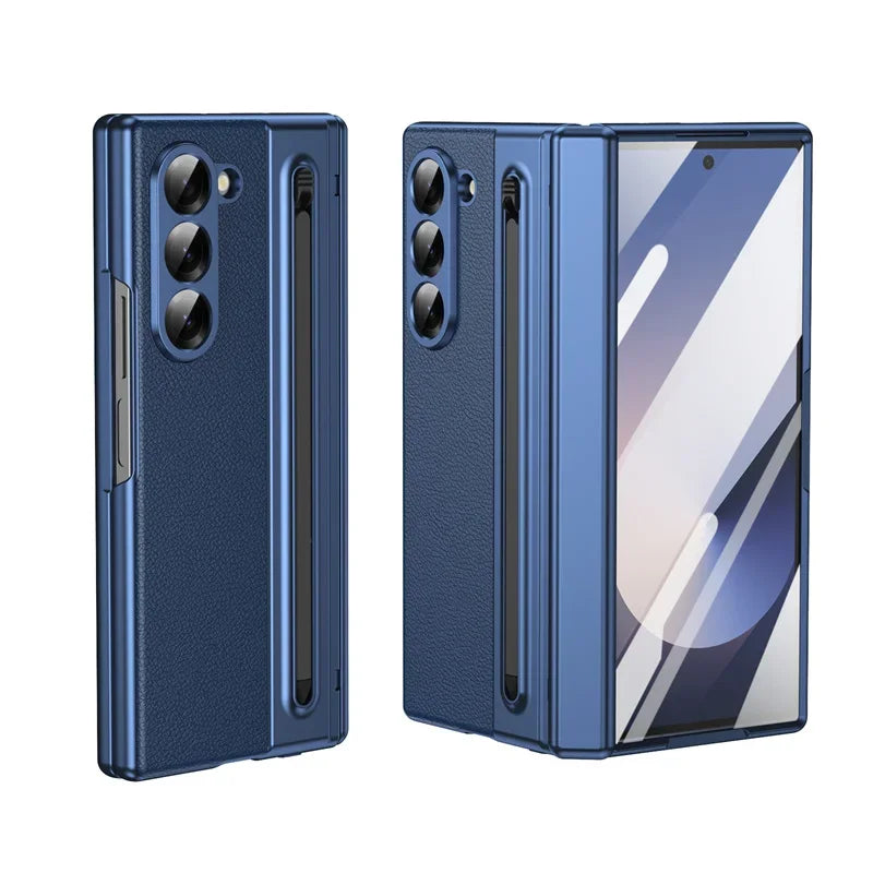 Luxury Screen Glass Case For Samsung Galaxy Z Fold 7/6 Camera Protective Case
