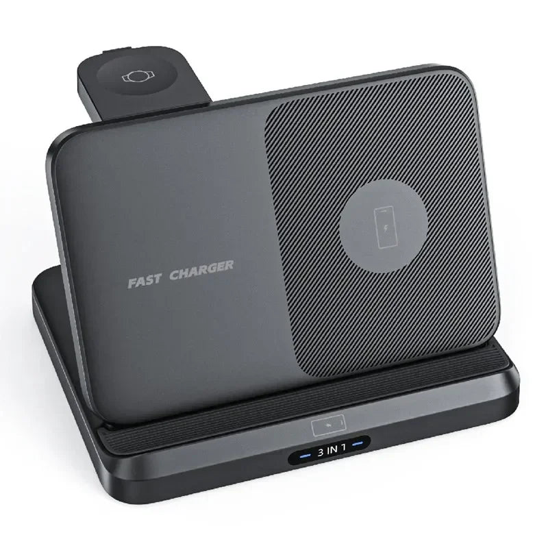 3 in 1 Wireless Charger Stand For Samsung Z Fold Zflip5 S24 S23 Ultra Galaxy Watch 6 5 Buds2 Foldable Fast Charging Dock Station