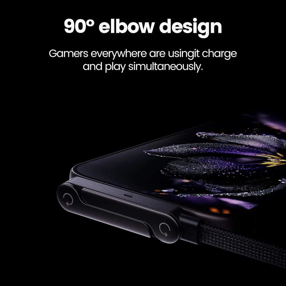 65W USB Fast Charging Cable With Foldable Phone Holder 2-in-1 Type-C Quick Charge