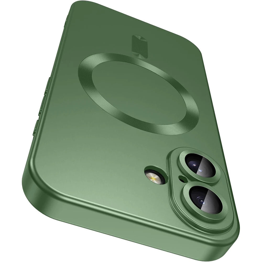 Magnetic charger Cases For iPhone 16/15/14/13/12/11 Pro Max Plus Case Camera Back Cover Accessories