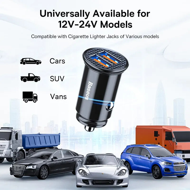 30W USB Car Faster Charger