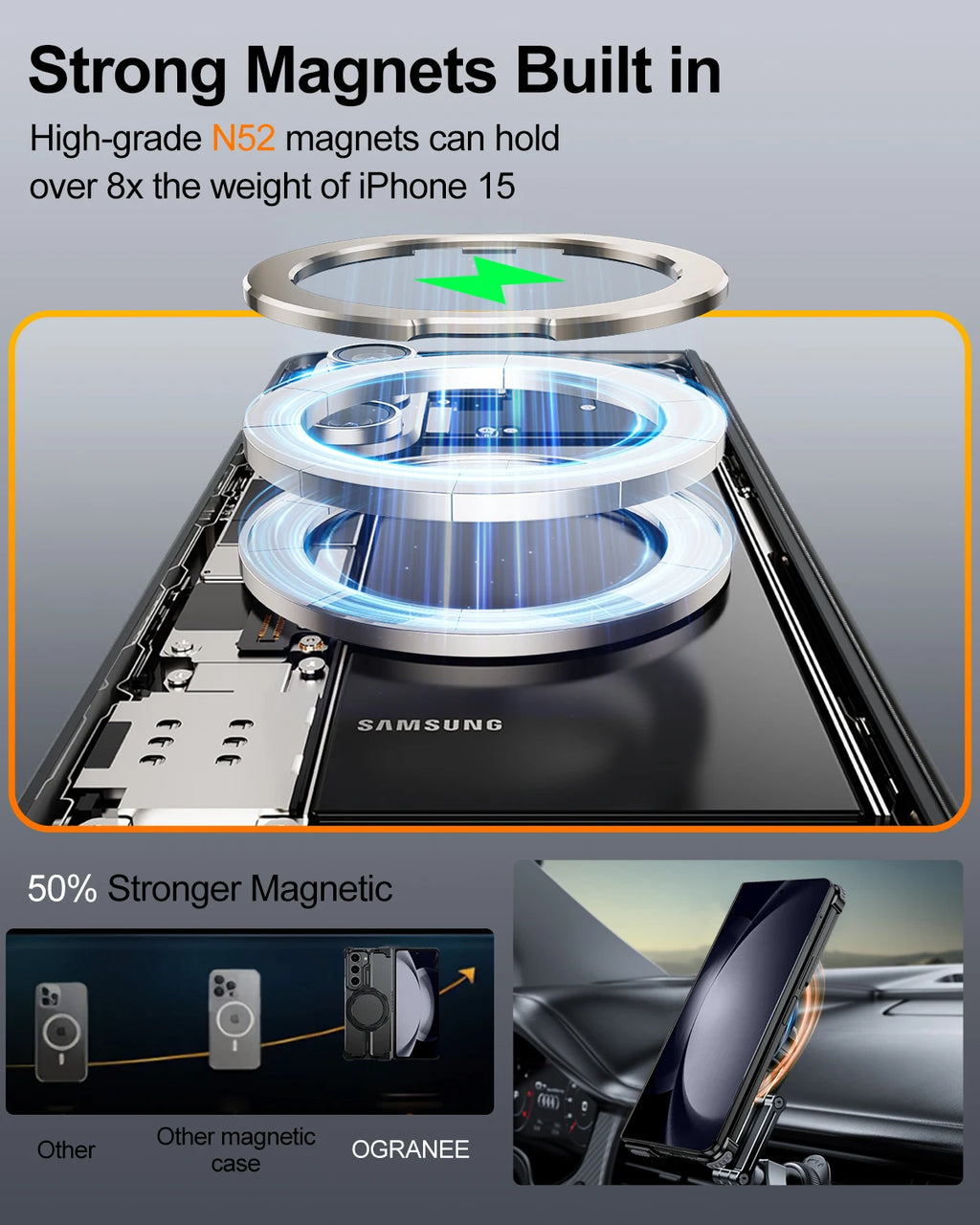 Aluminum Phone Cover for Samsung Galaxy Z Fold 5/6 Slim