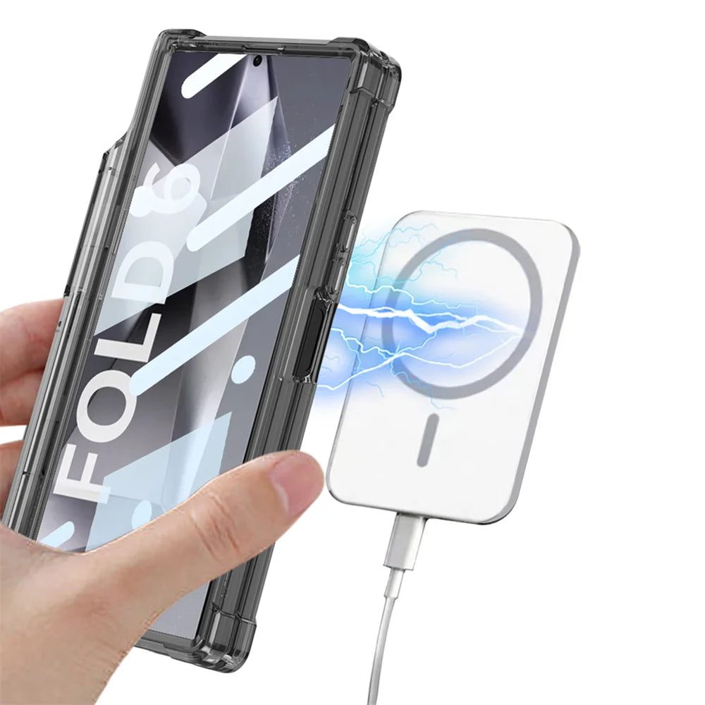 Samsung Galaxy Z Fold 6/7 Case magnetic Protection Screen Protector Z Fold 6 Cover S Pen Holder