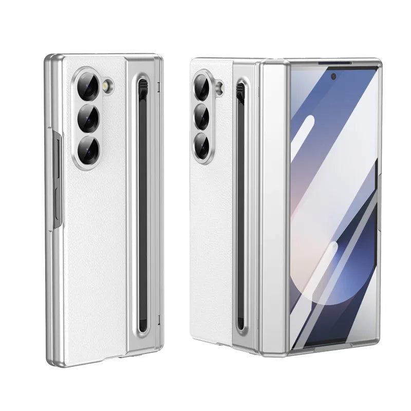 Luxury Screen Glass Case For Samsung Galaxy Z Fold 7/6 Camera Protective Case
