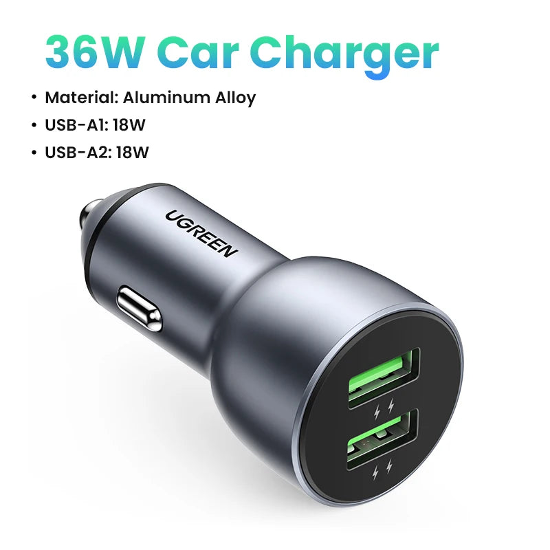 40W Car Charger Quick Charge / USB Charger