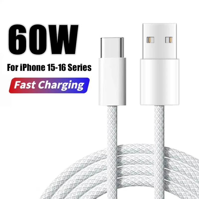60W USB C Phone Cable For
