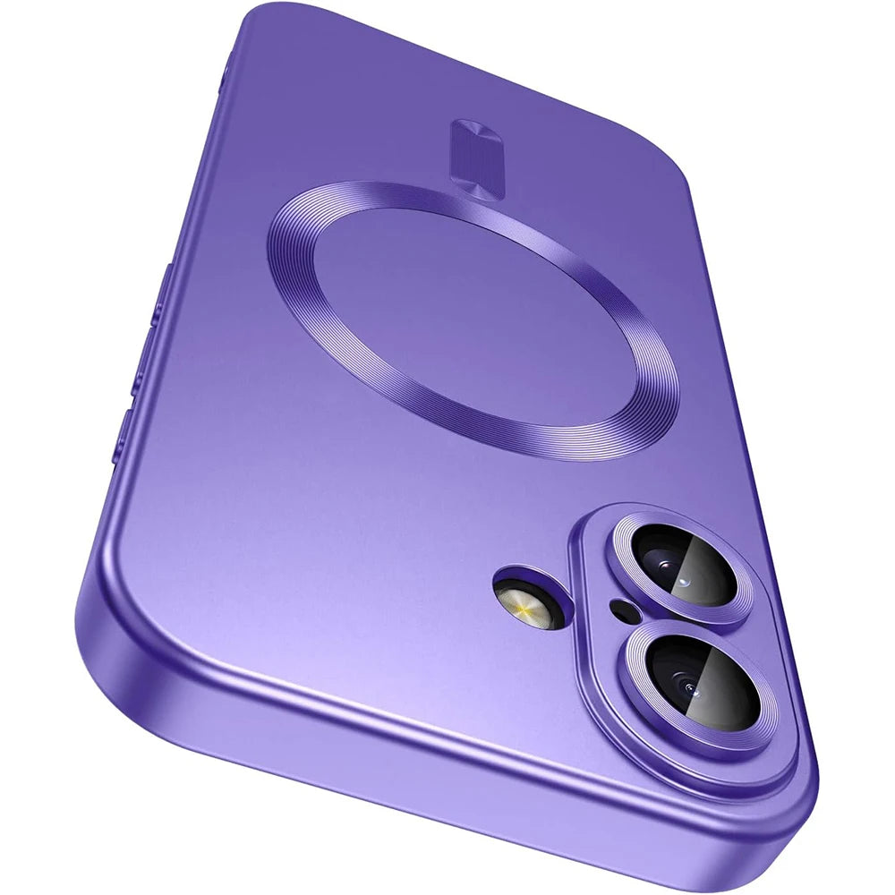 Magnetic charger Cases For iPhone 16/15/14/13/12/11 Pro Max Plus Case Camera Back Cover Accessories
