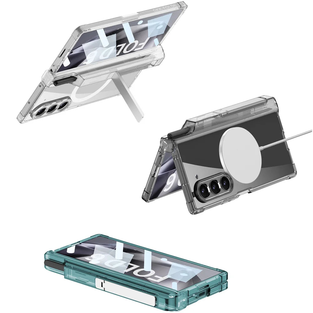 Samsung Galaxy Z Fold 6/7 Case magnetic Protection Screen Protector Z Fold 6 Cover S Pen Holder