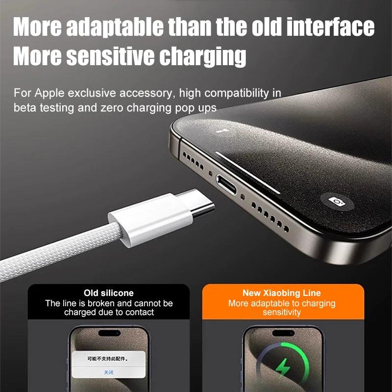 60W USB C Phone Cable For
