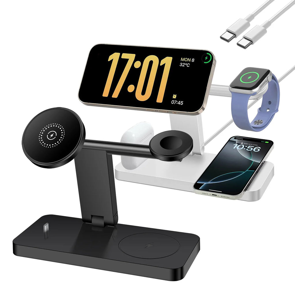 4 in 1 Magnetic Wireless Charger Stand for iPhone 17/16/15/14/13