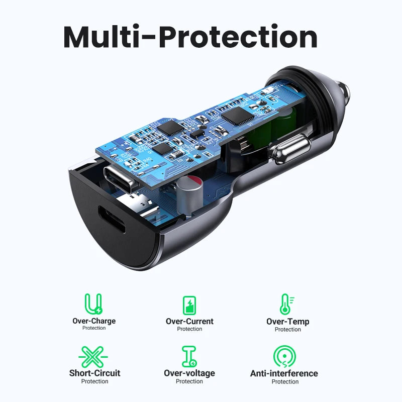 40W Car Charger Quick Charge / USB Charger
