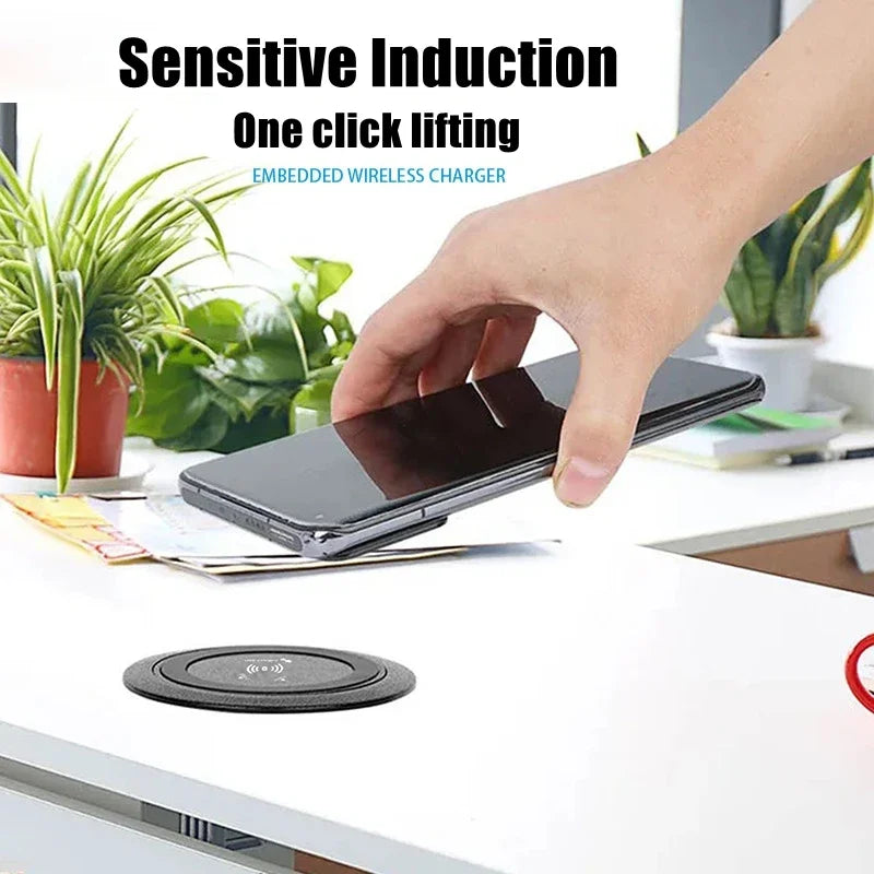3 in 1 Wireless Charger Built in Type-C USB Ports Desktop Embedded Charging Station for iPhone 17 Xiaomi Airpods Mobile Phone